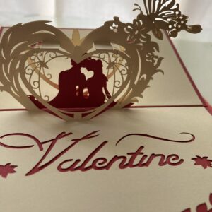 3D pop up romantic couple card