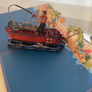 3D pop up fishing card