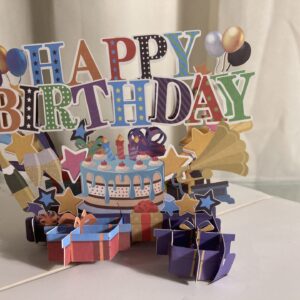 3D pop up birthday card - all ages