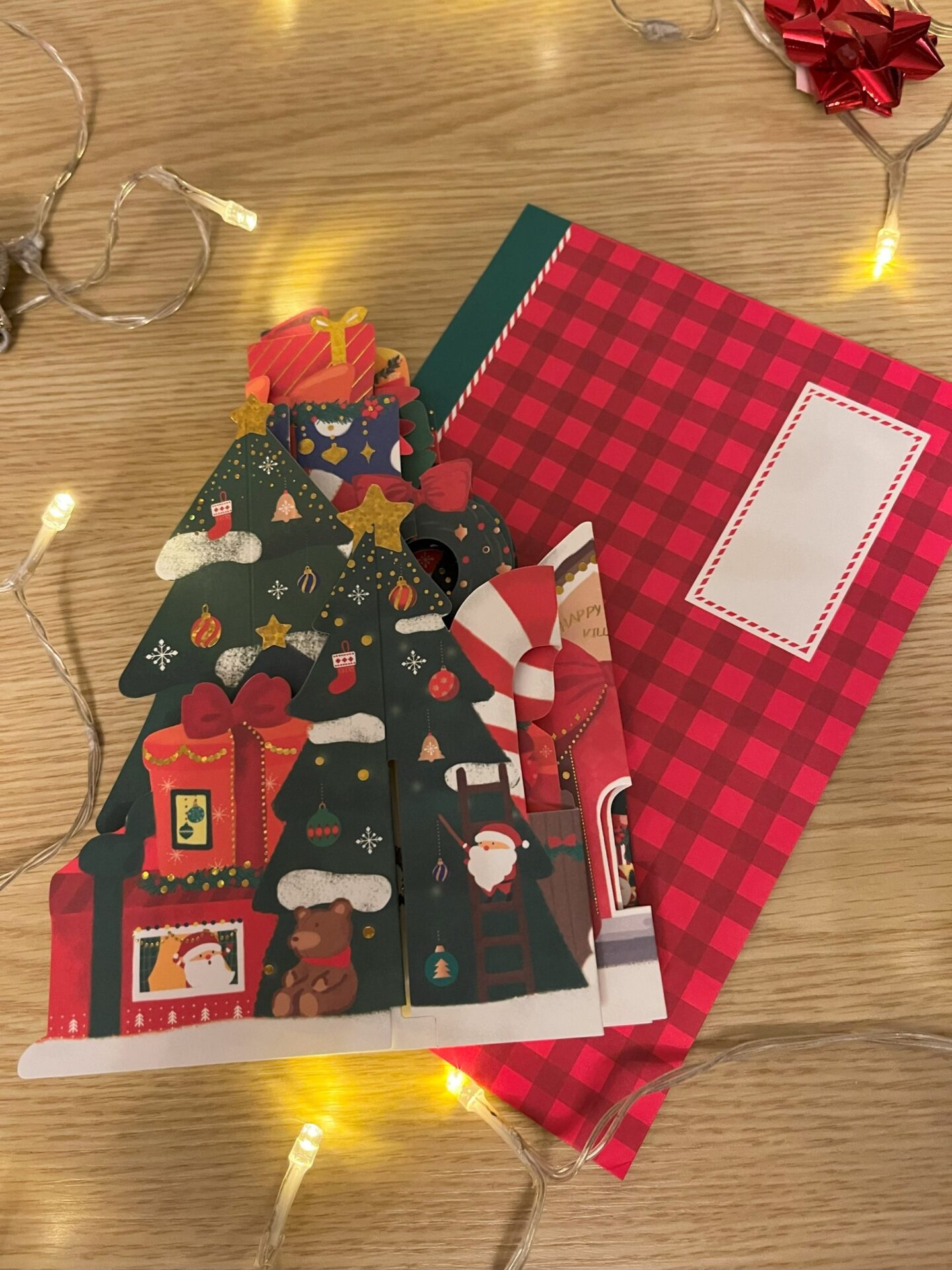 3D POP UP CHRISTMAS VILLAGE CARD FRONT 3D pop up Christmas village card
