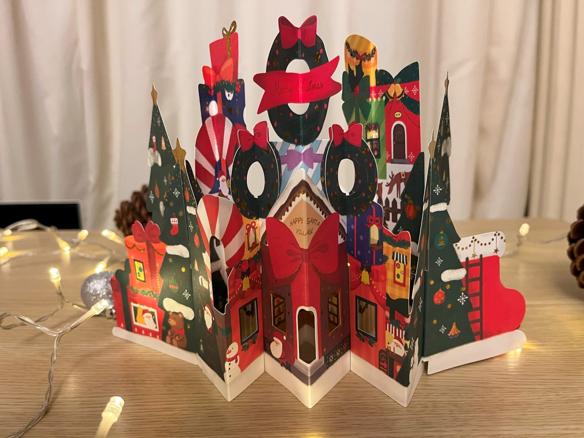 3D POP UP CHRISTMAS VILLAGE CARD 3D pop up Christmas village card