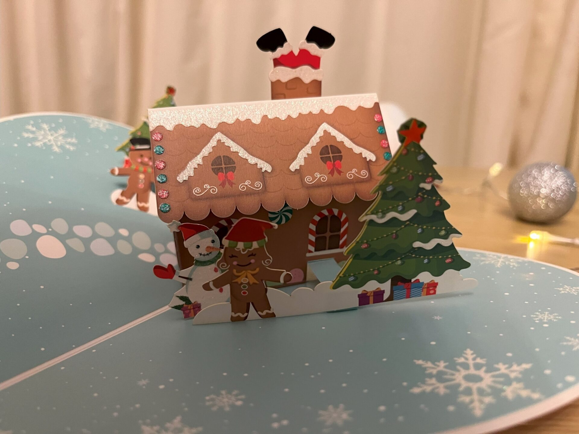 3D POP UP GINGERBREAD HOUSE CARD 3D pop up gingerbread house card