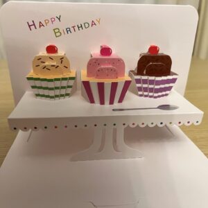 3D POP UP GORGEOUS CUPCAKES CARD
