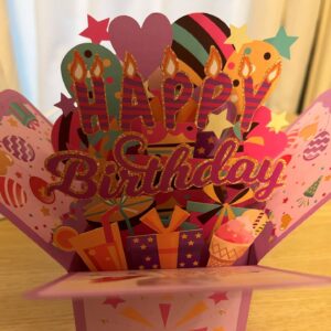 3D POP UP MY PURPLE PRESENT CARD