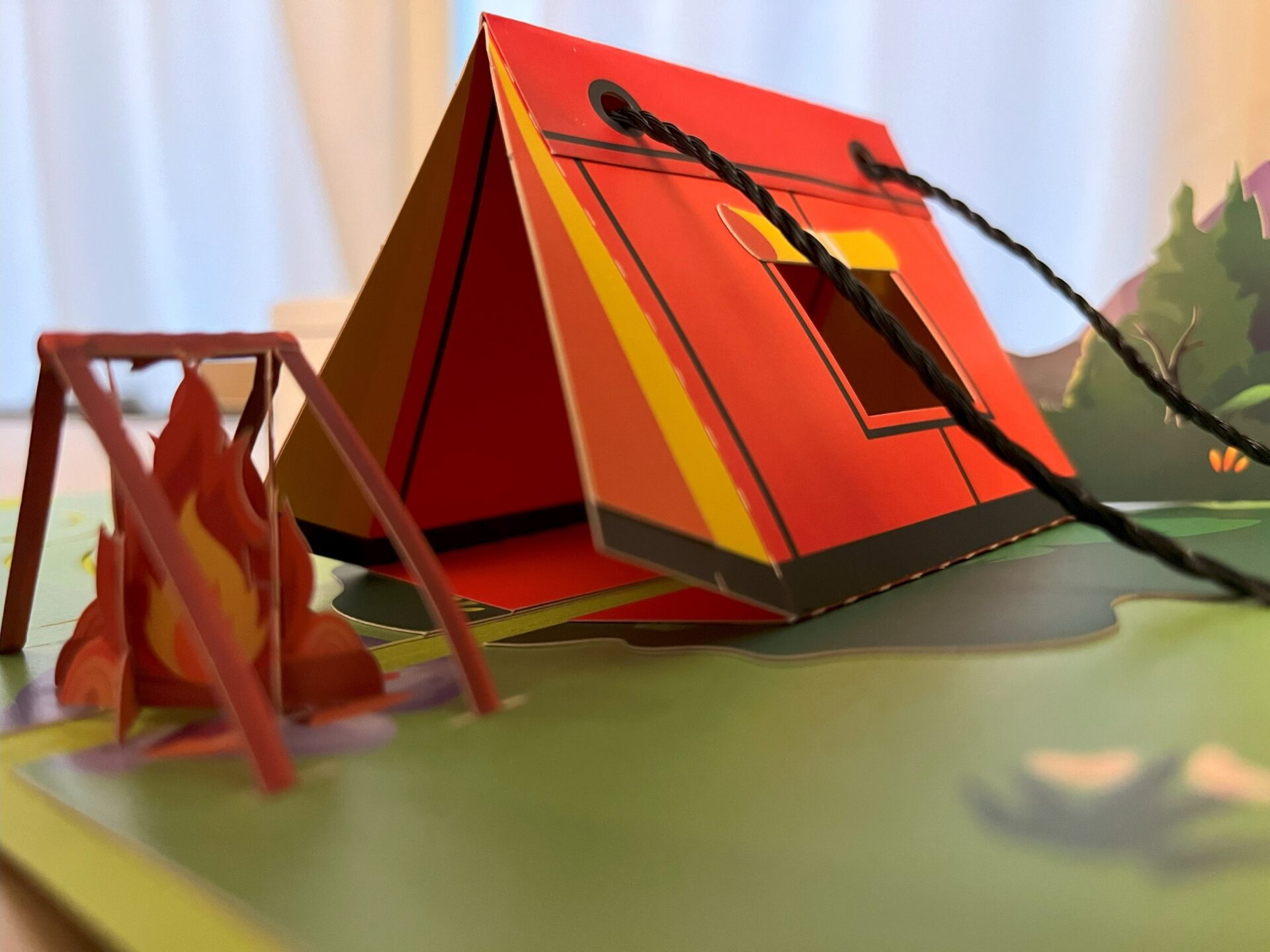 3D POP UP TENT CARD FANTASTIC 3D POP UP TENT CAMPING CARD