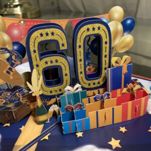 D POP UP 60TH BIRTHDAY CARD