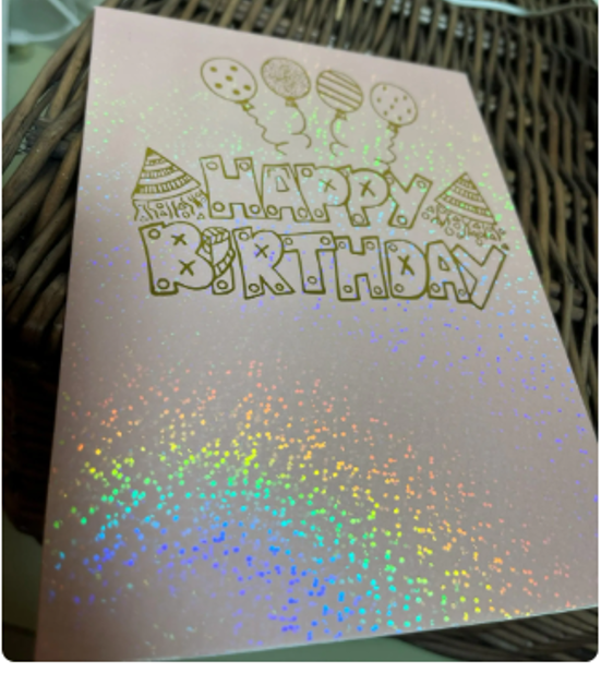 HAPPY BIRTHDAY PINK SHIMMERING 3D POP UP CARD FRONT HAPPY-BIRTHDAY-PINK-SHIMMERING-3D-POP-UP-CARD-FRONT