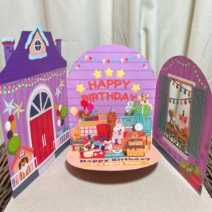 3D PARTY TIME DOGS CARD