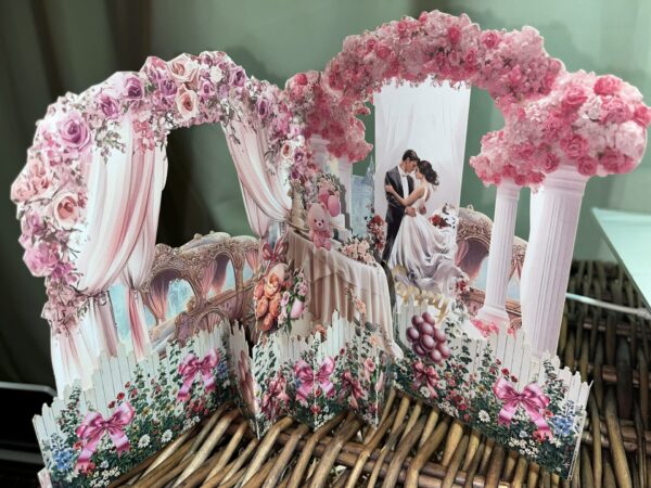 3D stunning Bride and Groom card