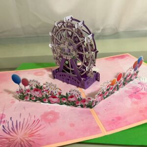 3D POP UP CAROUSEL CARD.