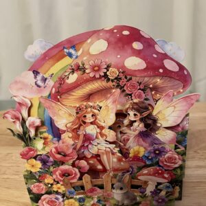 3D POP UP FLOWER FAIRIES CARD
