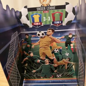 3D POP UP GOAL CARD