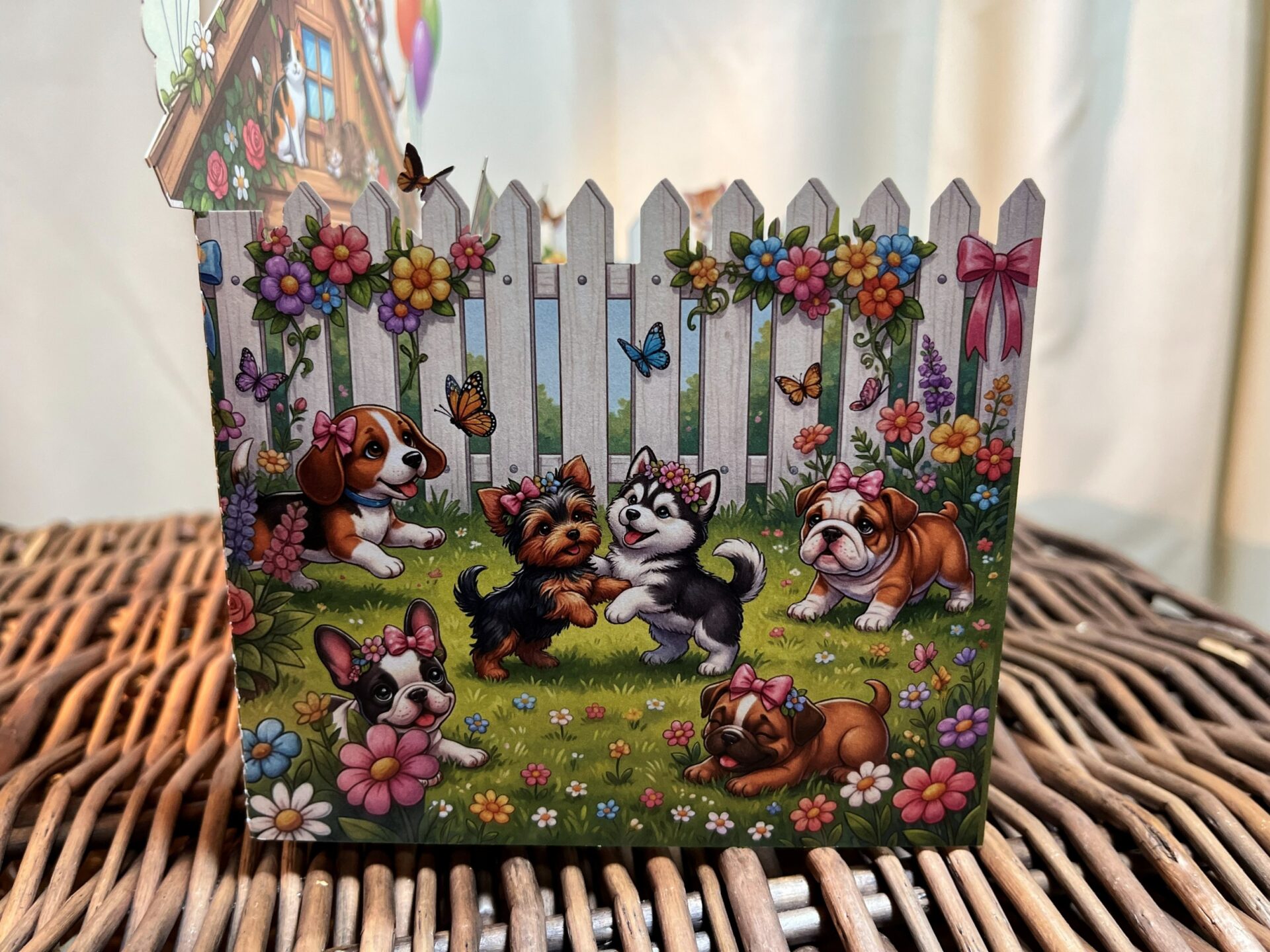 3D POP UP PETS AND BALLOON CARD side1 3D POP UP PETS AND BALLOON CARD side1