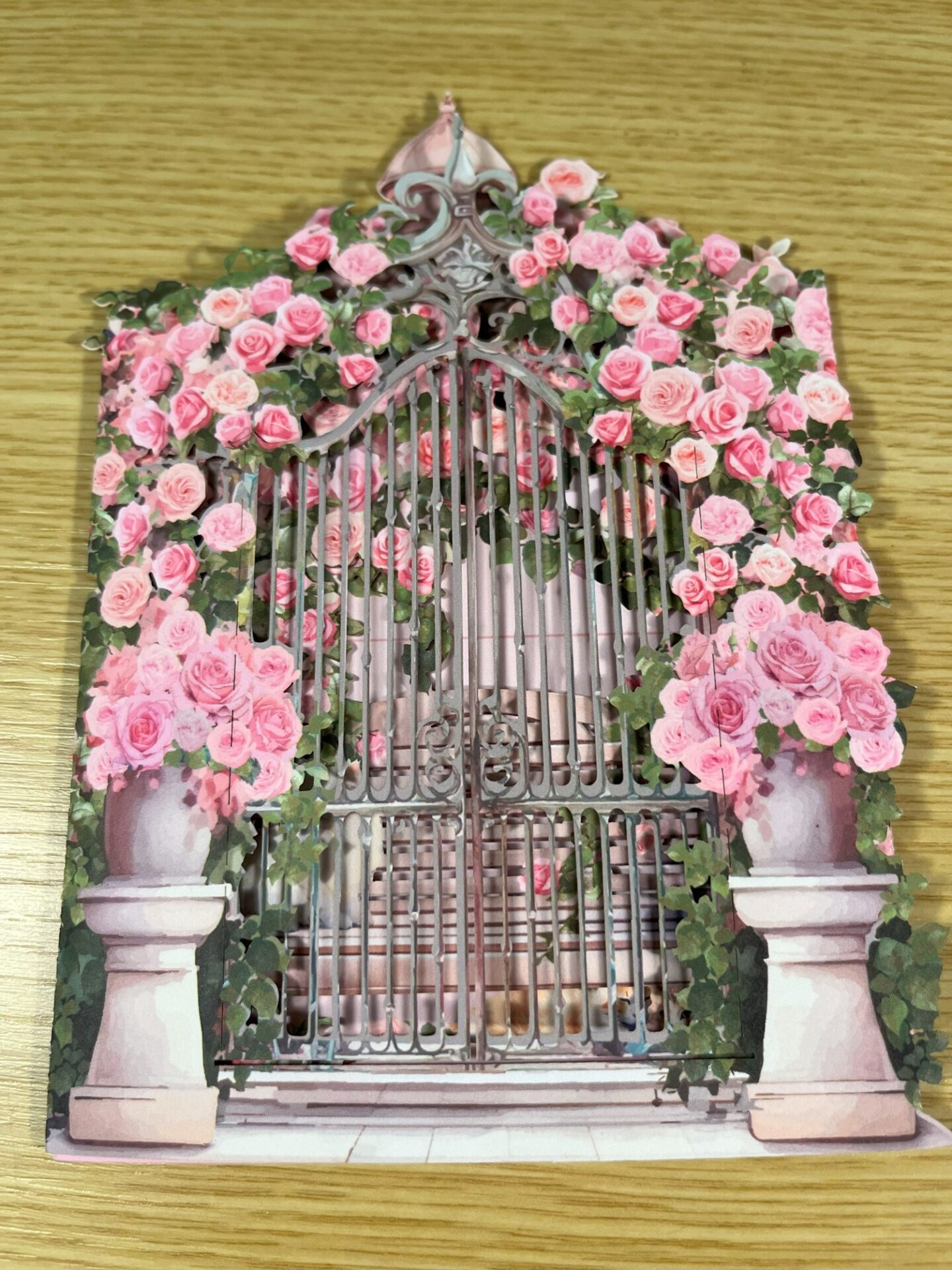 3D POP UP PINK FLOWER GARDEN CARD FRONT 3D-POP-UP-PINK-FLOWER-GARDEN-CARD-FRONT.