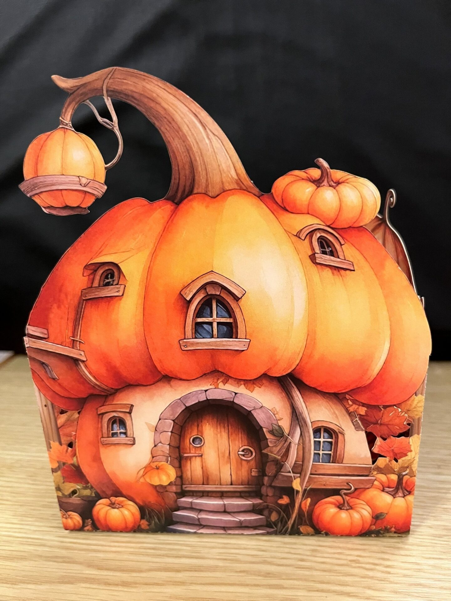 3D POP UP PUMPKIN GNOMES BACK