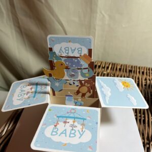 3D POP UP WELCOME NEW BABY CARD