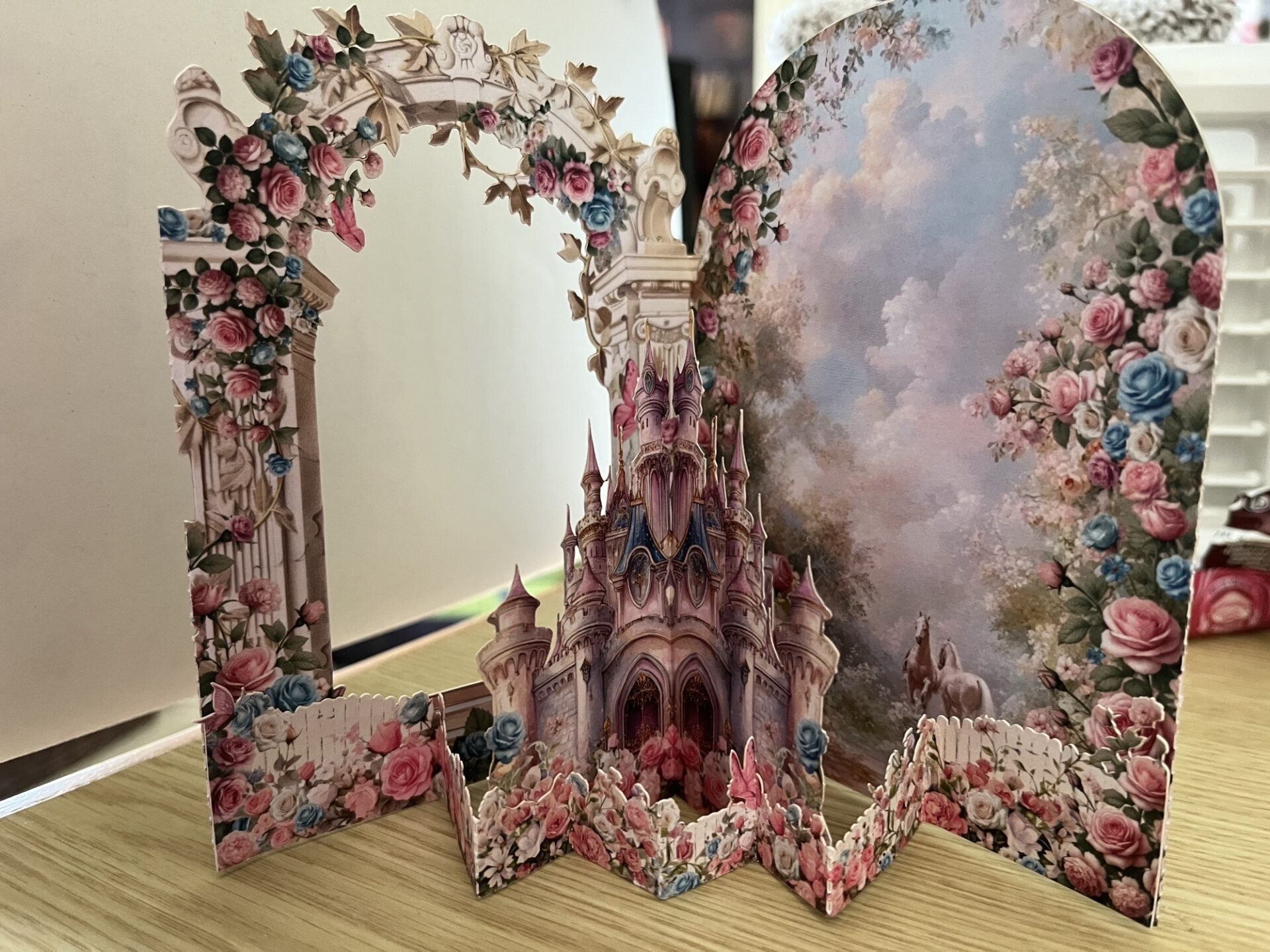 3D PRINCESS CASTLE PICTURE CARD
