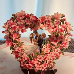 3d pop up just married card